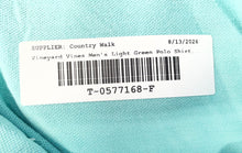 Load image into Gallery viewer, Vineyard Vines Mens Light Green Short Sleeve Regular Fit Polo Shirt Size S