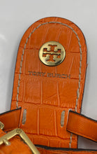 Load image into Gallery viewer, Authentic Tory Burch Womens Orange Leather T-Strap Flat Thong Sandals Size 9M