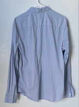 Load image into Gallery viewer, Calvin Klein Mens Blue Geometric Long Sleeve Collared Button-Up Shirt Size L