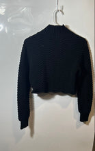 Load image into Gallery viewer, Zara Womens Black Knitted Long Sleeve Mock Neck Pullover Sweater Size Small