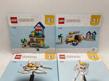 Load image into Gallery viewer, Lot Of 8 Pcs Assorted Lego Creator 3 In 1 Large Print Instruction Manuals Age 3+