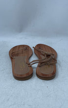 Load image into Gallery viewer, Cornetti Womens Brown Leather Buckle Ankle Strap Flat Thong Sandals EUR 37