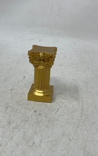 Load image into Gallery viewer, Collectible Decorative Miniature Column Gold-Tone Display Book Ends