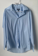 Load image into Gallery viewer, Club Room Mens Blue Long Sleeve Collared Regular Fit Dress Shirt Size Large