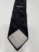 Load image into Gallery viewer, Valentino Mens Black Printed 100% Silk Classic Adjustable Designer Necktie