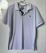 Load image into Gallery viewer, Stone Falcon Mens Light Gray Short Sleeve Stretch Golf Polo Shirt Size XL
