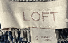 Load image into Gallery viewer, Ann Taylor Loft Womens Blue & White Floral Spaghetti Strap Blouse Top Size S