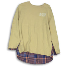 Load image into Gallery viewer, Zara Mens Beige Blue Orange White Plaid Sweater Size S