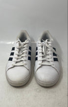 Load image into Gallery viewer, Adidas Mens Grand Court 2.0 GW9195 White Black Leather Sneakers Shoes Size 9