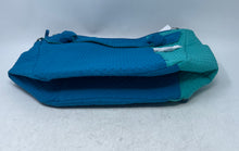 Load image into Gallery viewer, Vera Bradley Womens Green Blue Inner Pocket Adjustable Strap Shoulder Bag W/ Tag