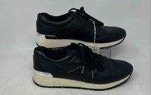 Load image into Gallery viewer, Michael Kors Womens Allie Black Leather Lace-Up Sneaker Shoes Size 10M