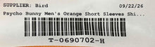 Load image into Gallery viewer, Psycho Bunny Mens Orange Short Sleeve Collared Regular Fit Polo Shirt Size 4