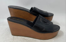 Load image into Gallery viewer, Tommy Hilfiger Womens Wrynn Brown Black Leather Platform Slide Sandals Size 9.5M