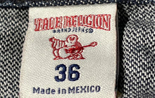 Load image into Gallery viewer, True Religion Mens Blue Denim Classic 5-Pocket Design Straight Leg Jeans Size 36