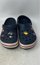 Load image into Gallery viewer, Crocs Mens Crocband Blue White Round Toe Slip-On Clog Sandals Size 11
