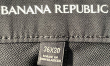 Load image into Gallery viewer, Banana Republic Mens Black Flat Front Pockets Skinny Leg Dress Pants Size 36x30