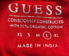 Load image into Gallery viewer, Guess Womens Red Logo Sleeveless Scoop Neck Pullover Tank Top Size Large