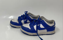 Load image into Gallery viewer, Nike Boys Dunk Low Blue White Leather Lace-Up Low Top Sneaker Shoes Size 13C