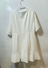 Load image into Gallery viewer, DKNY Womens White Short Sleeve Back Zipper Cocktail Fit & Flare Dress Size 16