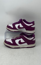 Load image into Gallery viewer, Nike Boys Dunk Low FB9109-110 Purple White Round Toe Lace-Up Sneaker Shoes Sz 5Y