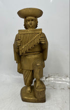 Load image into Gallery viewer, Vintage Lot Of 4 Pcs Wooden Deer Musician Tribal Men Pilgrim Sculpture