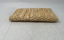 Load image into Gallery viewer, Unbranded Womens Beige Woven Straw Flap Envelope Clutch Purse