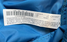 Load image into Gallery viewer, Oysho Womens Blue Elastic Waist Pull-On Wide-Leg Cargo Pants Size S With Tag