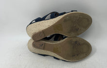 Load image into Gallery viewer, DV8 By Dolce Vita Womens Blue Ankle Strap Wedge Heel Espadrille Sandals Size 6