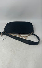 Load image into Gallery viewer, Juicy Couture Womens Black Monogram Embossed Charm Chain Strap Shoulder Handbag
