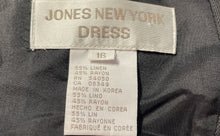 Load image into Gallery viewer, Jones New York Womens Black Floral Sleeveless Round Neck Mini Dress Size 16
