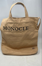 Load image into Gallery viewer, Monocle Womens Beige Double Handle Inner Pockets Shoulder Bag