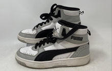Load image into Gallery viewer, Puma Kids Rebound Joy 374687-19 White Black Lace-Up Sneaker Shoes Size 5C
