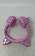 Load image into Gallery viewer, Pink Cat Ear Design Long Wired Over Ear Headphone Not Tested