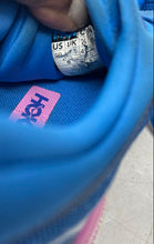 Load image into Gallery viewer, Hoka One One Bondi 8 Womens Blue Pink Lace Up Running Shoes Sneakers Size 9B