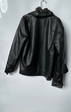 Load image into Gallery viewer, TF-Collections Mens Black Long Sleeve Full-Zip Motorcycle Jacket Size Large