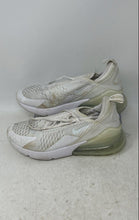 Load image into Gallery viewer, Nike Kids Air Max 270 943345-103 White Lace-Up Low Top Sneaker Shoes Size 4Y