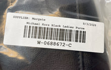 Load image into Gallery viewer, Michael Kors Womens Ellis Black Leather Double Handle Zipper Satchel Purse