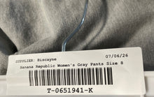 Load image into Gallery viewer, Banana Republic Womens Sloan Gray Flat Front Straight Leg Dress Pants Size 8P