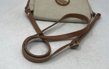 Load image into Gallery viewer, Valentina Womens Beige Brown Inner Pockets Adjustable Strap Shoulder Handbag