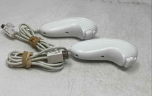 Load image into Gallery viewer, Nintendo Wii White Nunchuk Wired Controller Lot Of 2 Pieces Not Tested