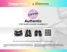 Load image into Gallery viewer, Authentic Tory Burch Womens Black Slip-On Ballet Flats Size 9.5M Damaged
