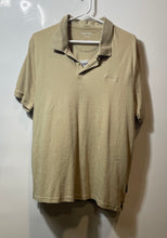 Load image into Gallery viewer, Calvin Klein Mens Khaki Cotton Liquid Touch Short Sleeve Polo Shirt Size Large