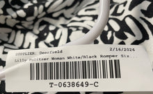 Load image into Gallery viewer, Lilly Pulitzer Womens Calla White Black Off The Shoulder One-Piece Romper Sz XXS