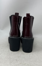 Load image into Gallery viewer, Forever 21 Womens Wine Round Toe Pull On Block Ankle Boots Size 8
