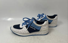 Load image into Gallery viewer, Michael Kors Womens Allie Wrap White Blue Low Top Sneakers Shoes Size 7.5