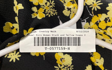 Load image into Gallery viewer, Michael Kors Womens Black Yellow Floral Print Mini Dress Size Large