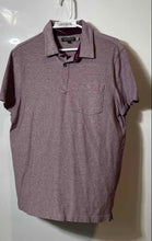 Load image into Gallery viewer, Banana Republic Mens Burgundy Purple Heather Short Sleeve Golf Polo Shirt Size L