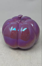 Load image into Gallery viewer, Rae Dunn Artisan Collection Magenta Wicked Ceramic Pumpkin Decorative Figurine