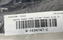 Load image into Gallery viewer, Sperry Womens Gray Silver Round Toe Lace-Up Sneaker Shoes Size 10M