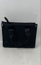 Load image into Gallery viewer, Unbranded Womens Black Leather Double Handle Zipper Mini Tote Bag
